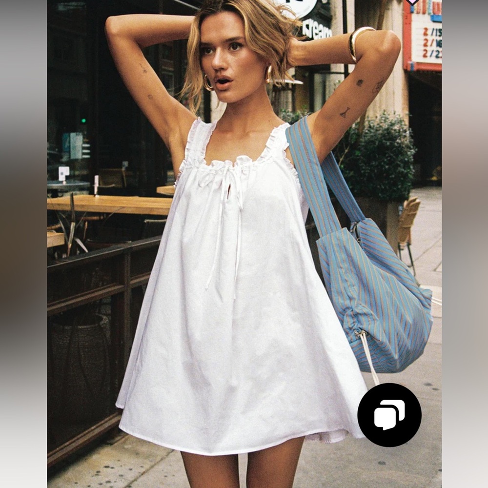 SWING MINI DRESS WHITE